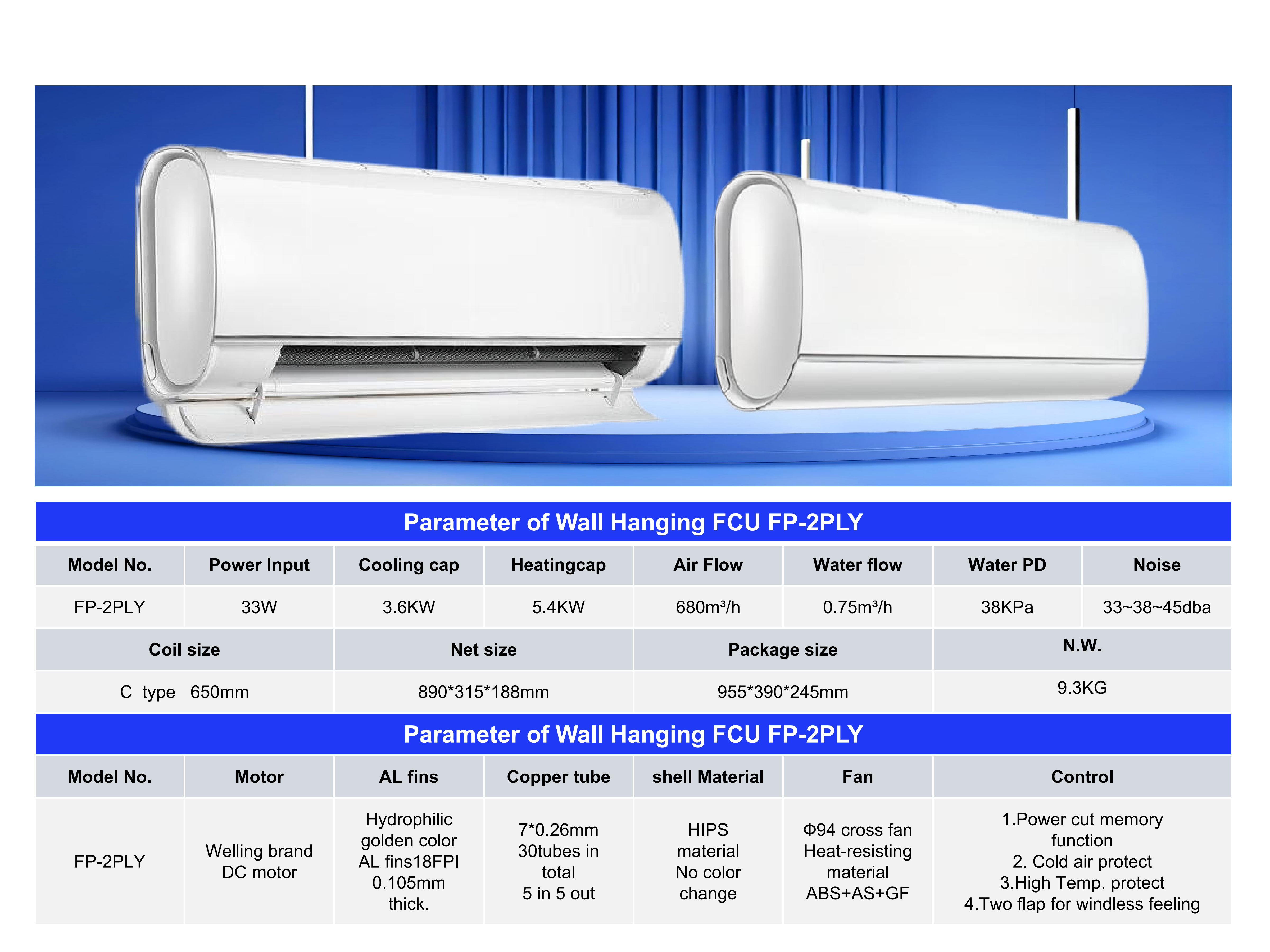 Wall hanging Fan Coil Unit_06